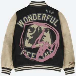 Cactus Jack Travis Scott Letterman Jacket Back