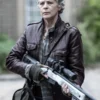 Carol Peletier The Walking Dead Daryl Dixon Maroon Jacket