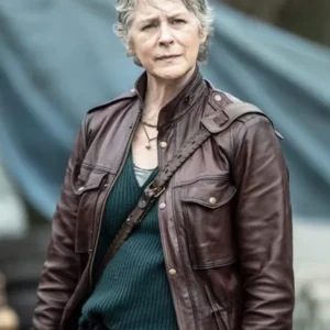 Carol Peletier The Walking Dead Daryl Dixon Maroon Jacket For Sale