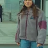 Cats Eyes S01 Lili Grey Sherpa Jacket