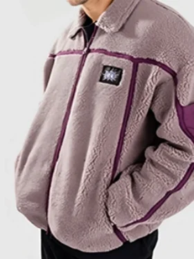Cats Eyes S01 Lili Grey Sherpa Jacket For Sale