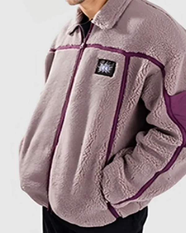 Cats Eyes S01 Lili Grey Sherpa Jacket For Sale