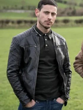 Charles Braine Ellis Black Leather Jacket