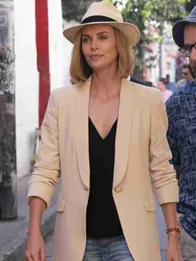 Charlize Theron Long Shot Blazer