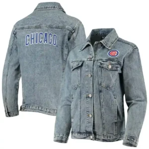 Chicago Cubs Baseball Team Denim Jacket