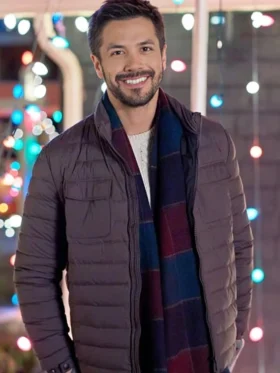 Christmas Under the Lights Luke Grey Puffer Jacket