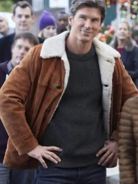 Christopher Russell The Mistletoe Secret Brown Jacket For Sale