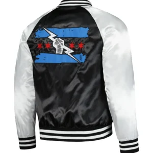 Cm Punk Bomber Black Jacket Back