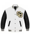 Colorado Buffaloes White Letterman Jacket