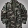 Cotton Baggy Camo Jacket Front