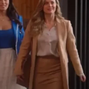 Crimes of Fashion Killer Clutch Brooke DOrsay Long Brown Coat