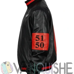 Custom Design Harley Quinn Genuine Leather Jackets left