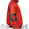Custom Design Harley Quinn Genuine Leather Jackets right