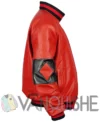 Custom Design Harley Quinn Genuine Leather Jackets right