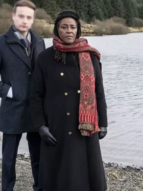 DCI Ellis Tv Series Ellis Black Wool Coat