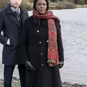 DCI Ellis Tv Series Ellis Black Wool Coat