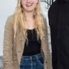 Dakota Fanning The Equalizer S03 Brown Jacket