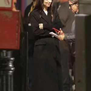 Dakota Johnson Madame Web Black Wool Coat