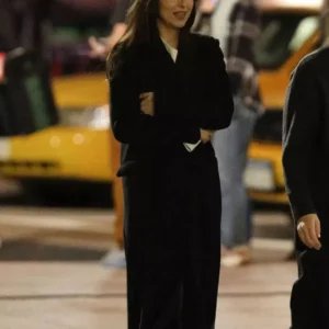 Dakota Johnson Madame Web Black Wool Coat For Sale