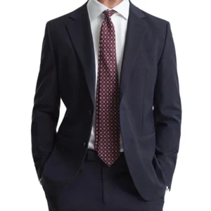 Dark Blue Mens 2 Piece Stylish Business Suit