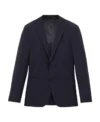 Dark Blue Mens 2 Piece Stylish Business Suit Blazer