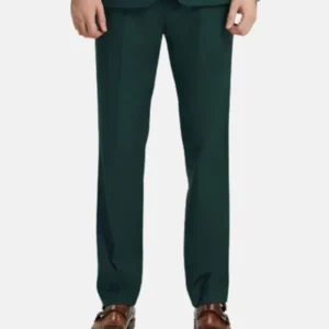 Dark Green Mens Wedding Suit 3 Piece Tuxedo Trouser