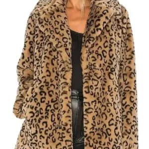 Delilah The Equalizer S04 Leopard Fur Coat For Sale