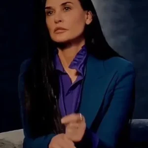 Demi Moore The Substance Blue Blazer