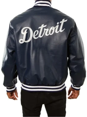 Detroit Tigers Leather Jacket For Men