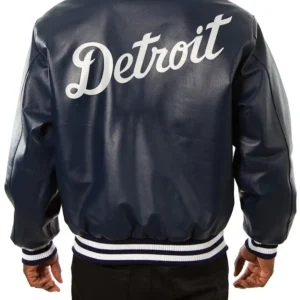 Detroit Tigers Leather Jacket For Men