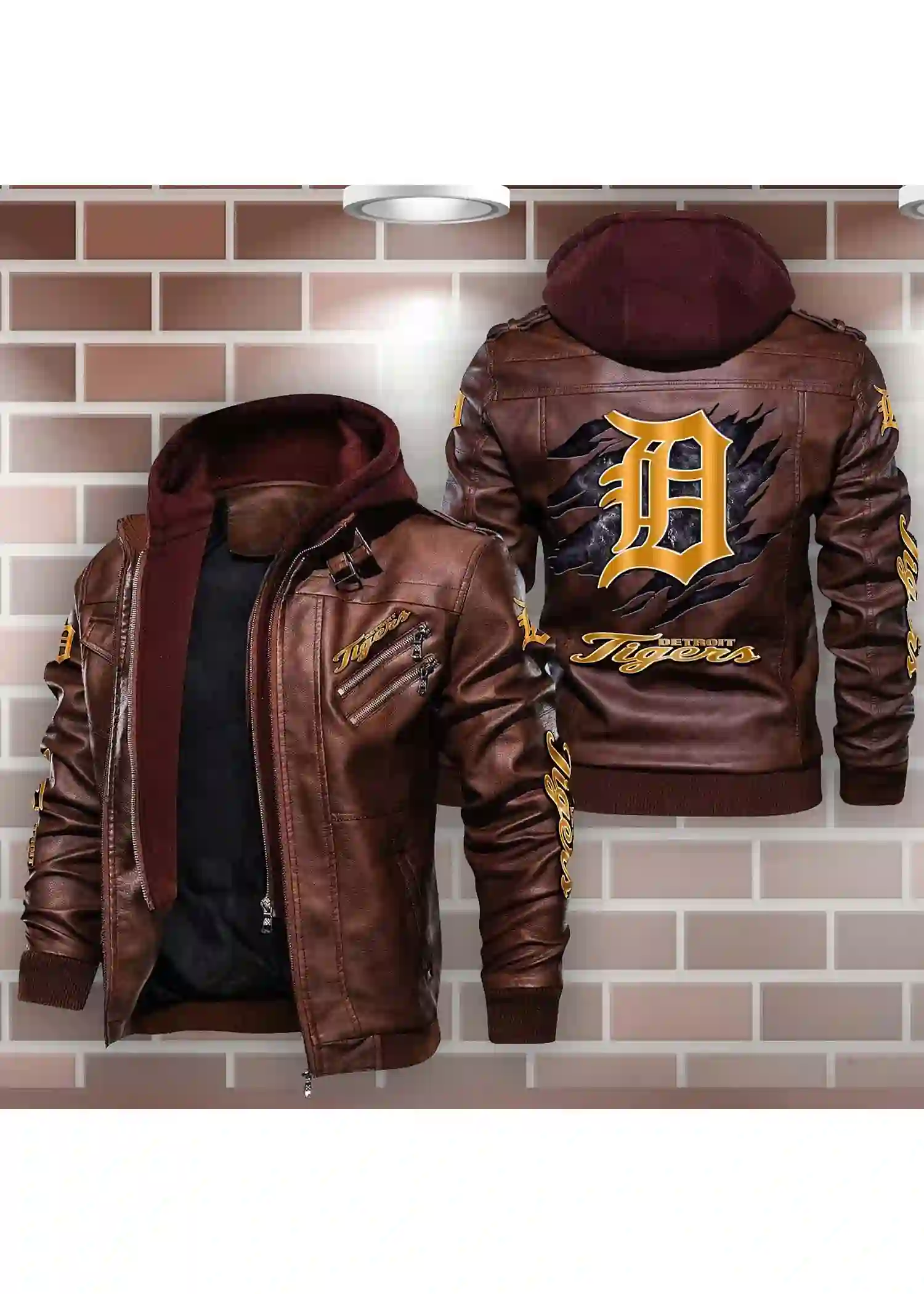 Detroit Tigers Leather Jacket For Sale