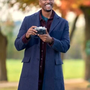 Dez Christmas With A Kiss Blue Coat For Sale