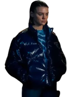 Divina Wednesday Navy Blue Puffer Jacket