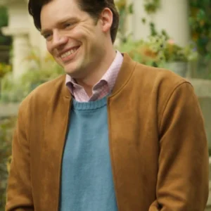 Dominic Sherwood Haunted Wedding Brown Jacket For Sale