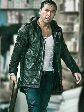 Donnie Yen John Wick Chapter 4 Black Leather Jacket