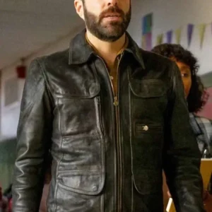 Dr. Oliver Wolf Brilliant Minds Black Jacket For Men