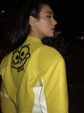 Dua Lipa Spongebob Yellow Jacket