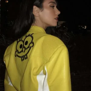 Dua Lipa Spongebob Yellow Jacket
