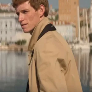 Eddie Redmayne The Day of the Jackal Beige Coat For Men