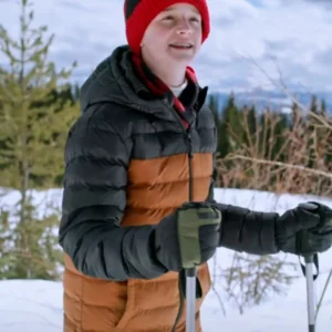 Elijah Fox Snowy with a Chance of Christmas Puffer Jacket For Sale