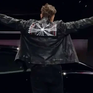 Elon Musk Tesla Event Black Jacket For Men