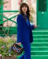 Emily Cooper Emily in Paris S04 Blue Blazer For Sale