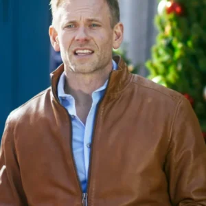 Eric Johnson A Christmas Less Traveled Brown Jacket For Sale