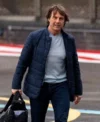 Ethan Hunt Mission Impossible 8 Blue Puffer Jacket For Sale