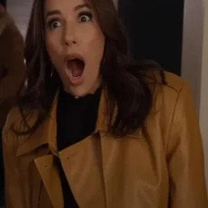 Eva Longoria Only Murders in the Building S04 Leather Jacket For sale