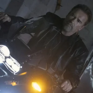 FUBAR Arnold Schwarzenegger Black Biker Leather Jacket