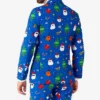 Festivity Blue Mens Trendy 2 Piece Suit Back