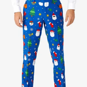 Festivity Blue Mens Trendy 2 Piece Suit Trouser