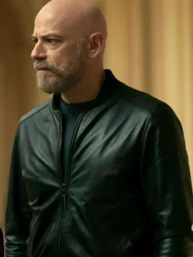Filippo Nigro TV Series Suburraeterna S01 Amedeo Cinaglia Black Bomber Leather Jacket For Men
