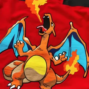 Fire Type Pokemon Mountain Red Jacket For Sale